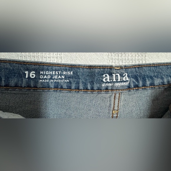New Approach a.n.a Highest - Rise Dad Jeans- Womens 16 - Picture 10 of 16
